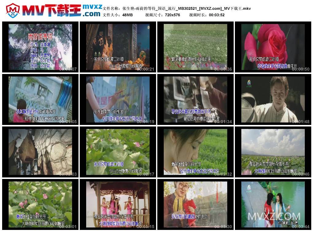 张生艳-雨荷的等待_国语_流行_MB302521